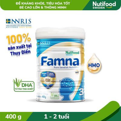 Sữa Bột FAMNA Step 3 Từ 1-2 Tuổi Lon 400g- Bé Cao Lớn Thông Minh